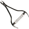Кусачки для кутикулы DEWAL 6 мм, черные глянцевые CN06-80024